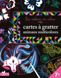 Cartes à gratter Animaux multicolores Deux coqs d'or