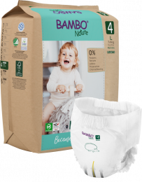 Culottes d'apprentissages jetables écologiques -  L ( 7-14 kg) - Bambo Nature
