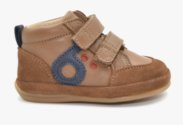 Chaussures logo Premiers pas Cognac Bleu pointure 22 Benjie