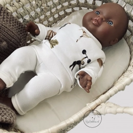 Legging blanc pour poupée By Bobbie