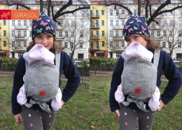 Porte poupon Meitai - Porte poupé Meitai - Gris  Girasol