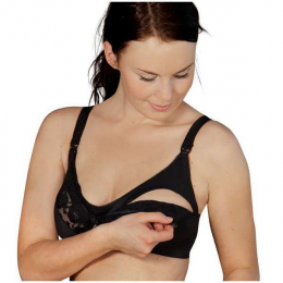 Soutien gorge d'allaitement dentelle Noir - Carriwell
