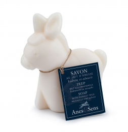 Savon au lait d'ânesse en forme d'âne parfum nature 150g Ane&sens