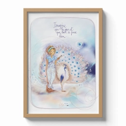 Cadre Mon Amie Luce - Édition limitée 30 x 40 cm " Imagine que tu oses et que tout se passe bien "