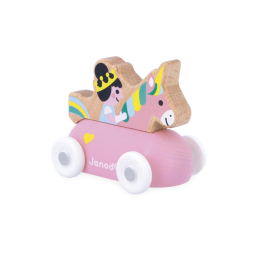 Voiture en bois cross roads - roulant princesse Janod