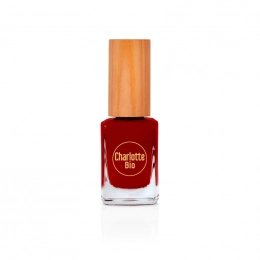 Vernis à ongles naturel et vegan Rouge bordeaux Charlotte Bio